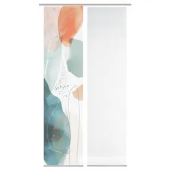 Schmidt Schiebevorhang Aqua 2er-Set Polyester Bunt
