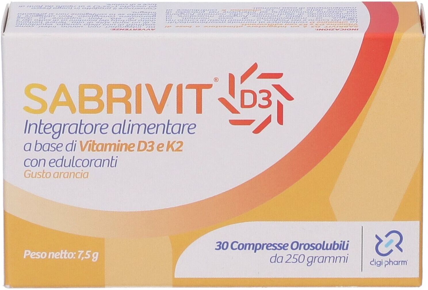 DIGI-PHARM Srl Sabrivit D3, 30 Compresse