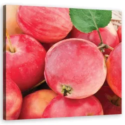 WANDBILD makro apple obst