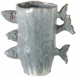 Vase FLORALINE (BHT 13x23x22 cm) - blau - BHT 13x23x22 cm