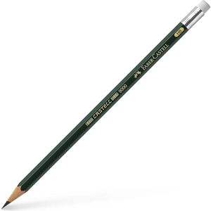 Faber-Castell Bleistift 9000, Härte HB, mit Radiergummi