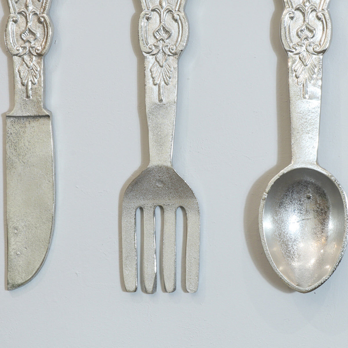Giant Decorative Wall-Mounted Cutlery Set Metal