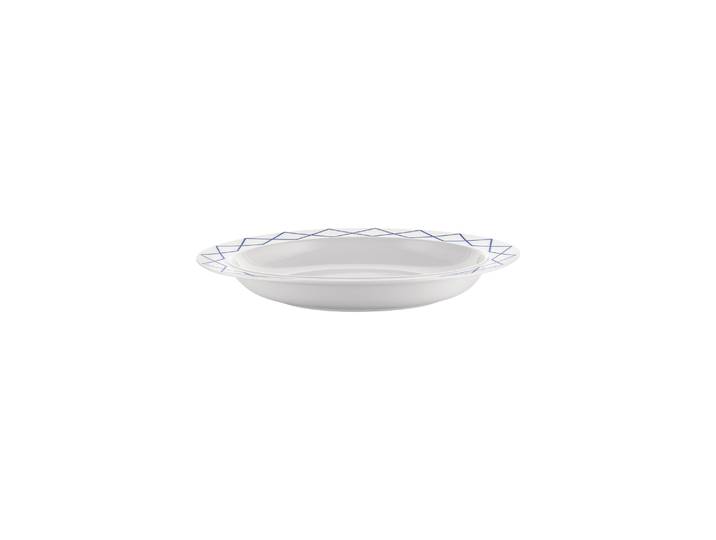 Alessi - Plat de service La Bella Tavola - Bleu - Porcelaine fine - Designer Ettore Sottsass