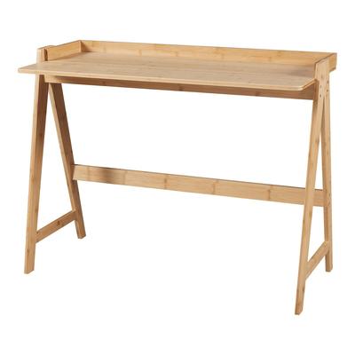 Helloshop26 - Schreibtisch/Arbeitsplatz 123 x 53 x 80 cm Natur-Bambus 03_0009055
