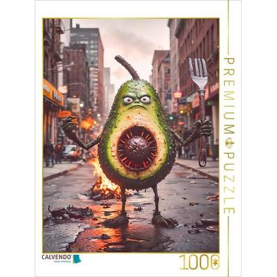 CALVENDO Puzzle Die unversöhnliche Monster Avocado | 1000 Teile Lege-Größe 64x48cm Foto-Puzzle für glückliche Stunden