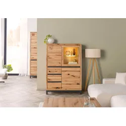 Highboard Kernbuche 103x40x148 natur geölt VILLANDERS #106