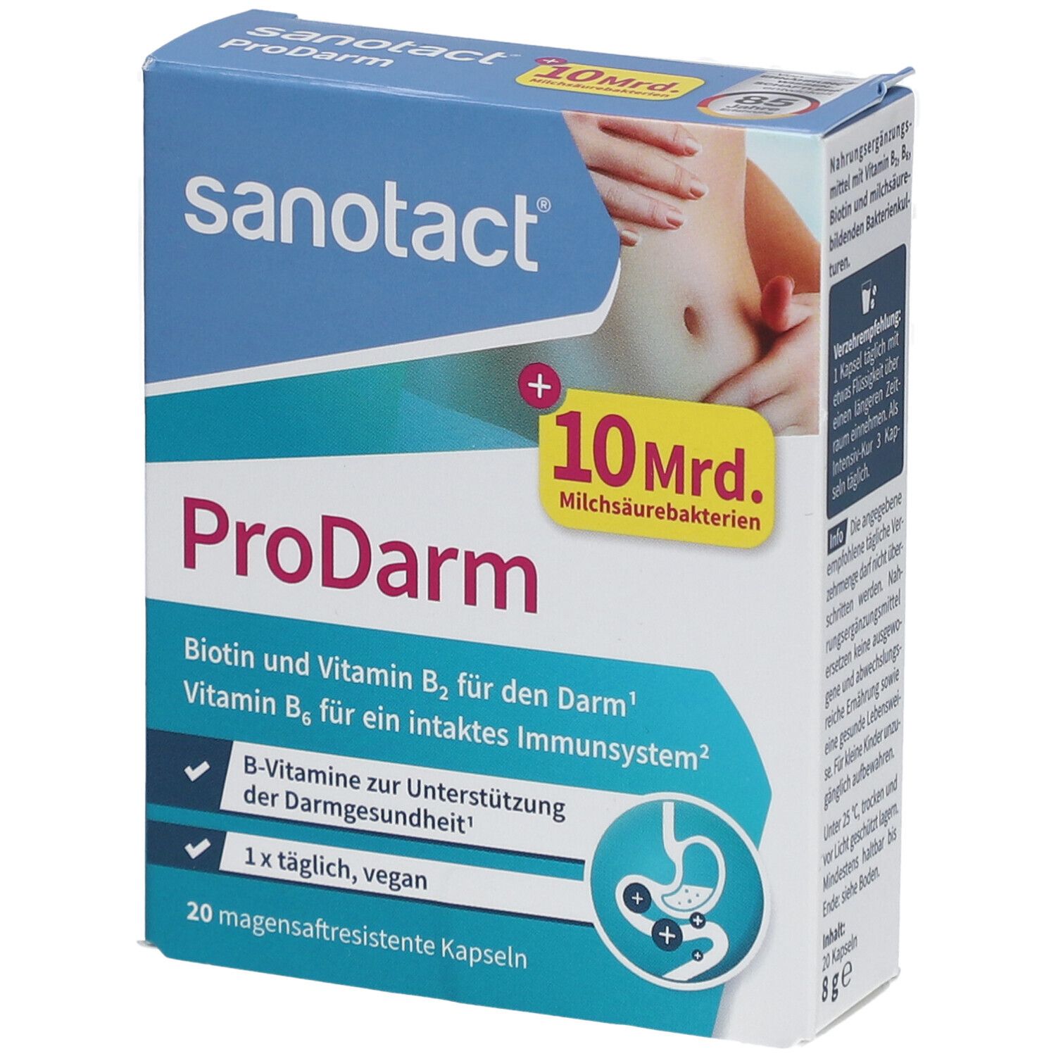 Sanotact ProDarm magensaftresistente Hartkapseln 20 St Magensaftresistente