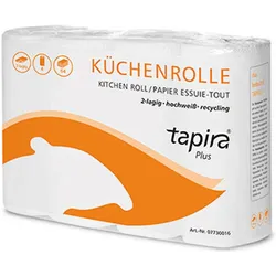 Tapira Kchenrolle Plus, 2-lagig, hochweiá, Groápackung, Haushaltspapier, Weiss