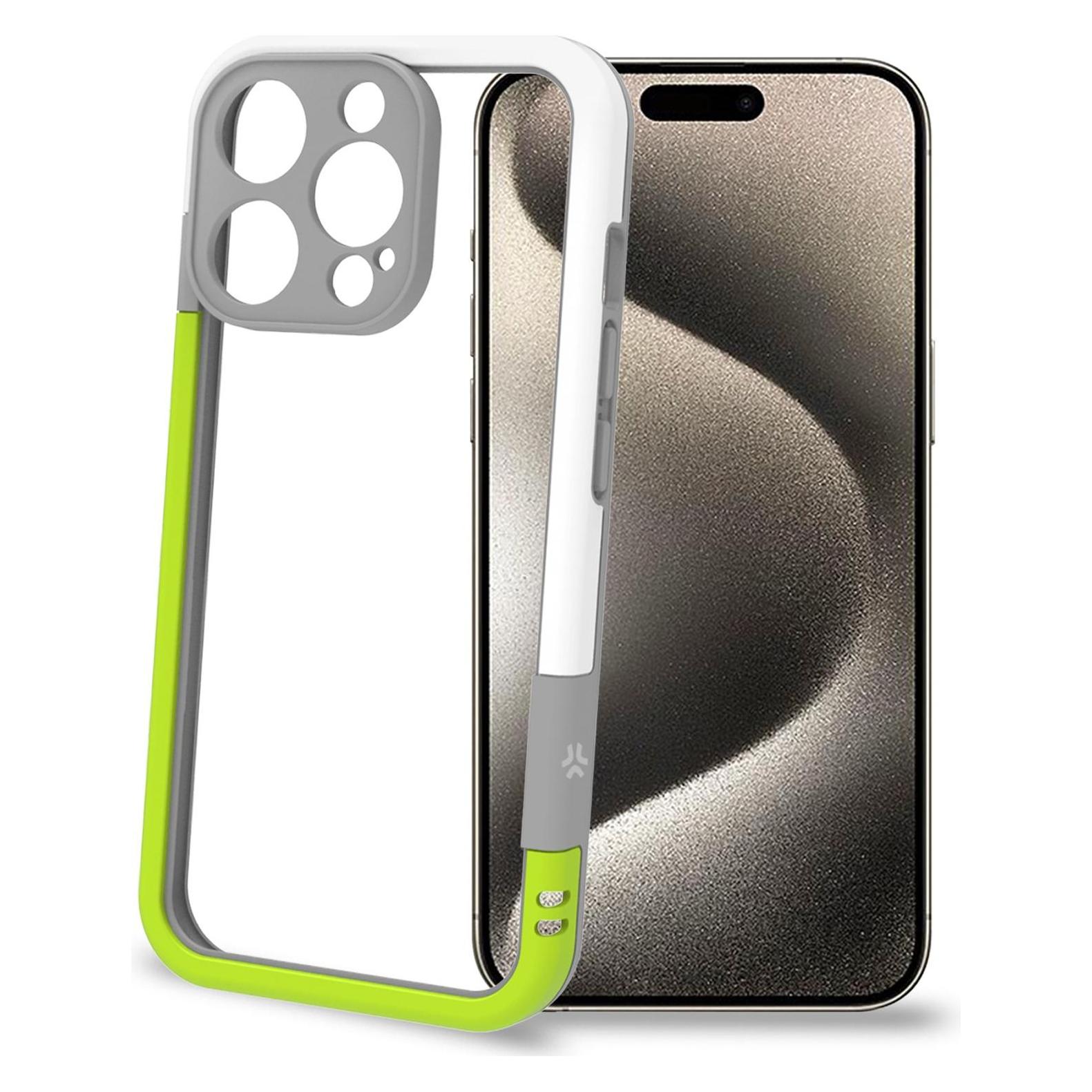 Celly Bumper Hülle für iPhone 16 Pro (Apple iPhone 16 Pro) (BUMPER1079WHYL)
