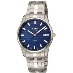 Boccia 3686-01 Herrenuhr Quarz Titan mit Saphirglas