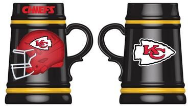 Evergreen Kansas City Chiefs 24 oz Ceramic Stein Mug