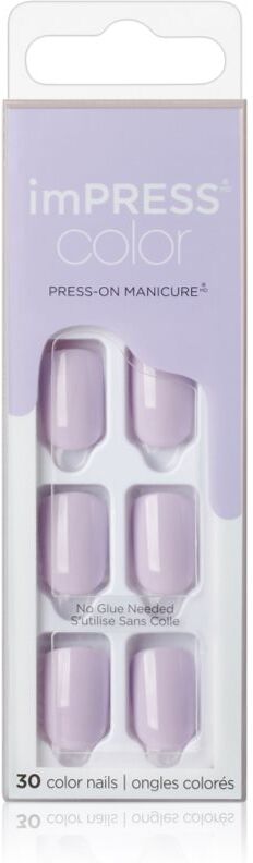 Kiss imPRESS Color Short false nails self-adhesive Picture Purplect 30 pc