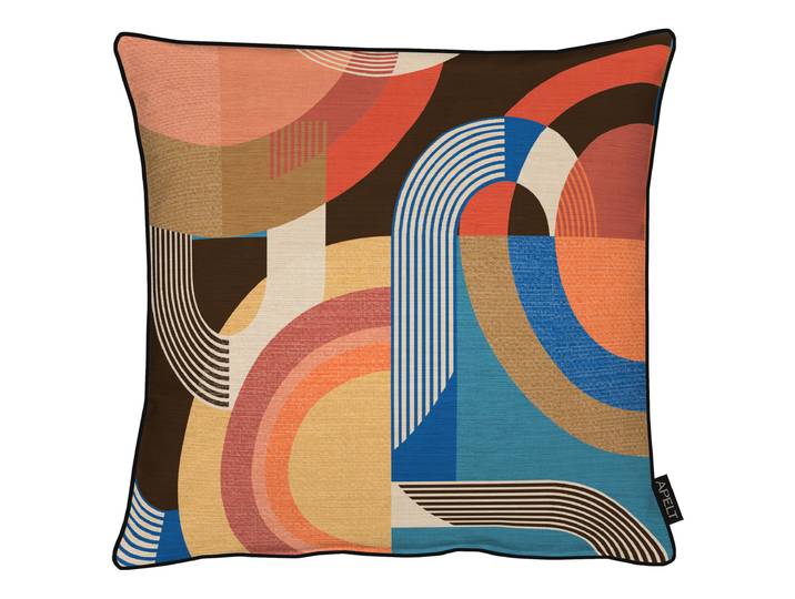 Coussin décoratif Arco - Carré Multicolore/Multicolore 45 x 45 x 10cm Polyester