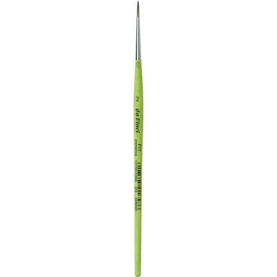 da Vinci Pinsel Fit für Schule und Hobby, elastische Synthetik, grün, rund, Serie 373 Gr. 2