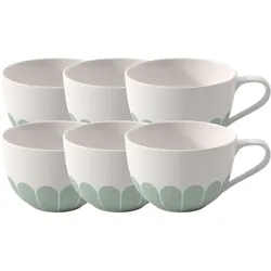Villeroy & Boch, Tasse, Fleur Couleur Cappuccinotassen (300 ml, 6x)