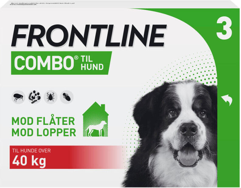Frontline Combo Vet. hund 40+ 100 + 90 mg/ml 12,06 ml Spot-on, opløsning