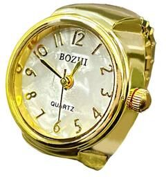 ModernMart Adjustable Ring Watch Quartz Couple Timepiece Stylish Finger Watch For Men Women c