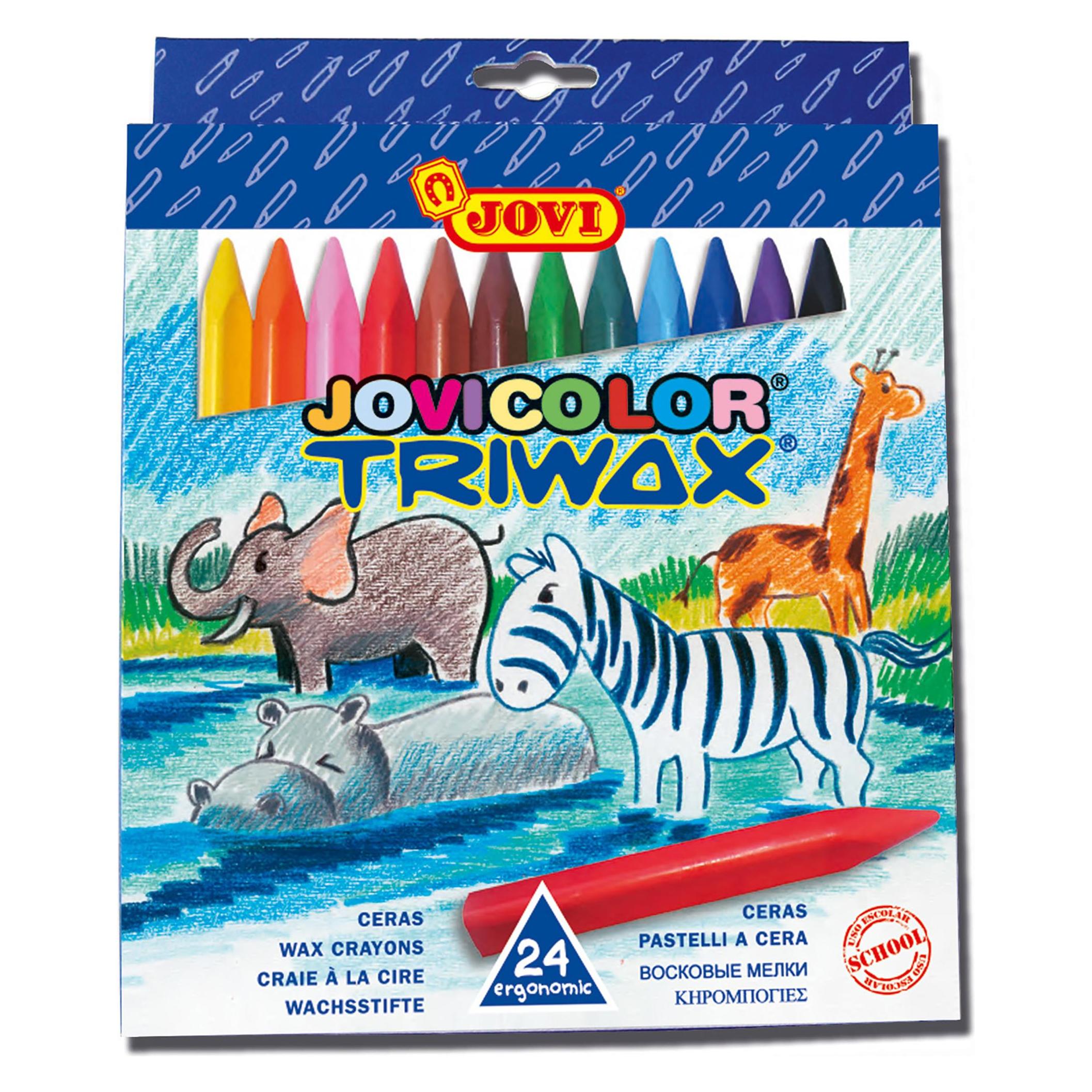 Jovi Wachsmalstifte Jovicolor Triwax VE=24 Farben (24x) (973/24)