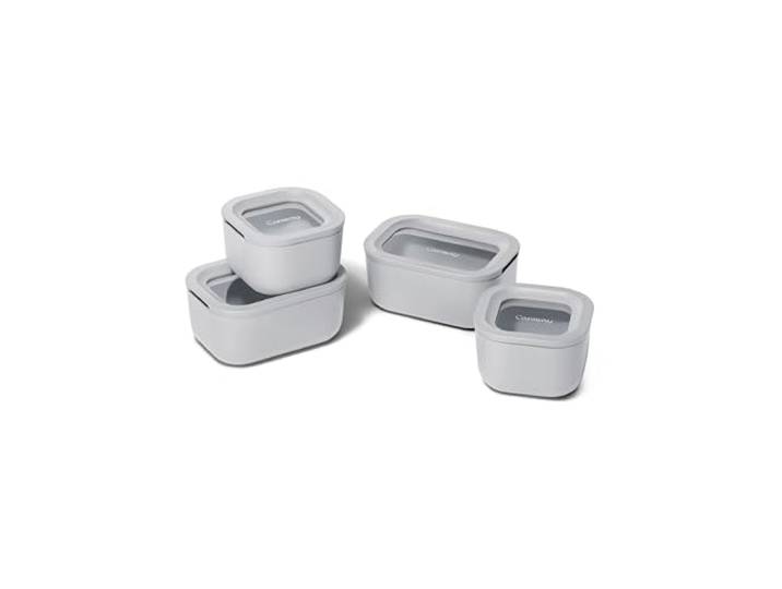 Caraway Mini Frischhaltedosen 9-teiliges Set, Vorratsdosen aus Glas für Lebensmittel