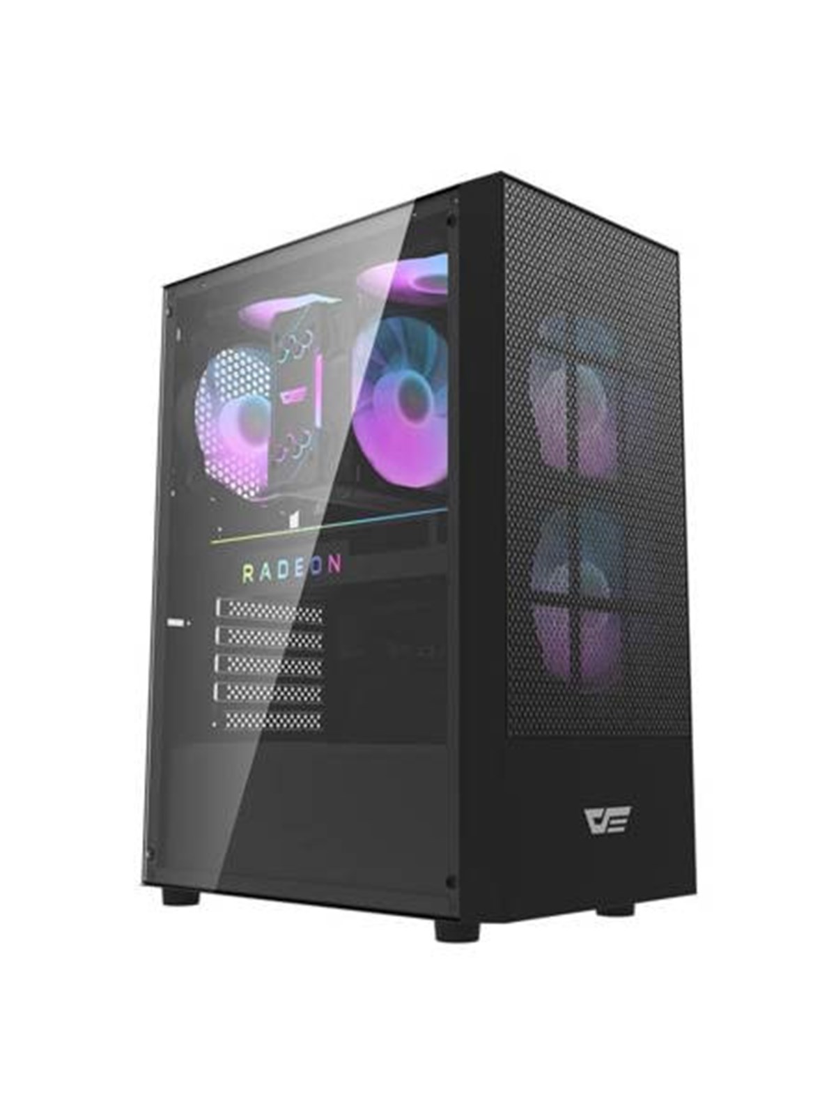 Darkflash Computer case A290 + 3 fans (black) - Gehäuse - Miditower - Schwarz
