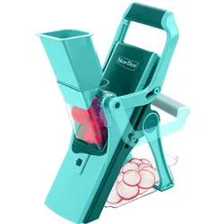 Genius Nicer Dicer Mando 12tlg, Küchenreibe, Grün