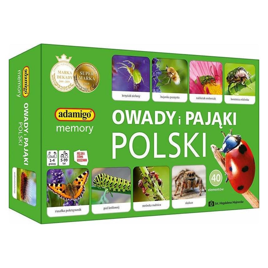 Adamigo Spiel Insekten und Spinnen polnisches Gedächtnis (7868)