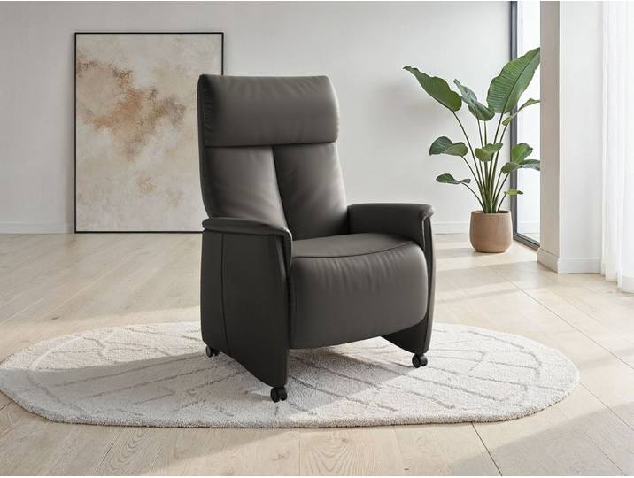 sit&more TV-Sessel Cremona mit Kopfteilverstellung, weitere Funktionen, Ergonomie M: manuelle Fußstütze & Rückenlehne