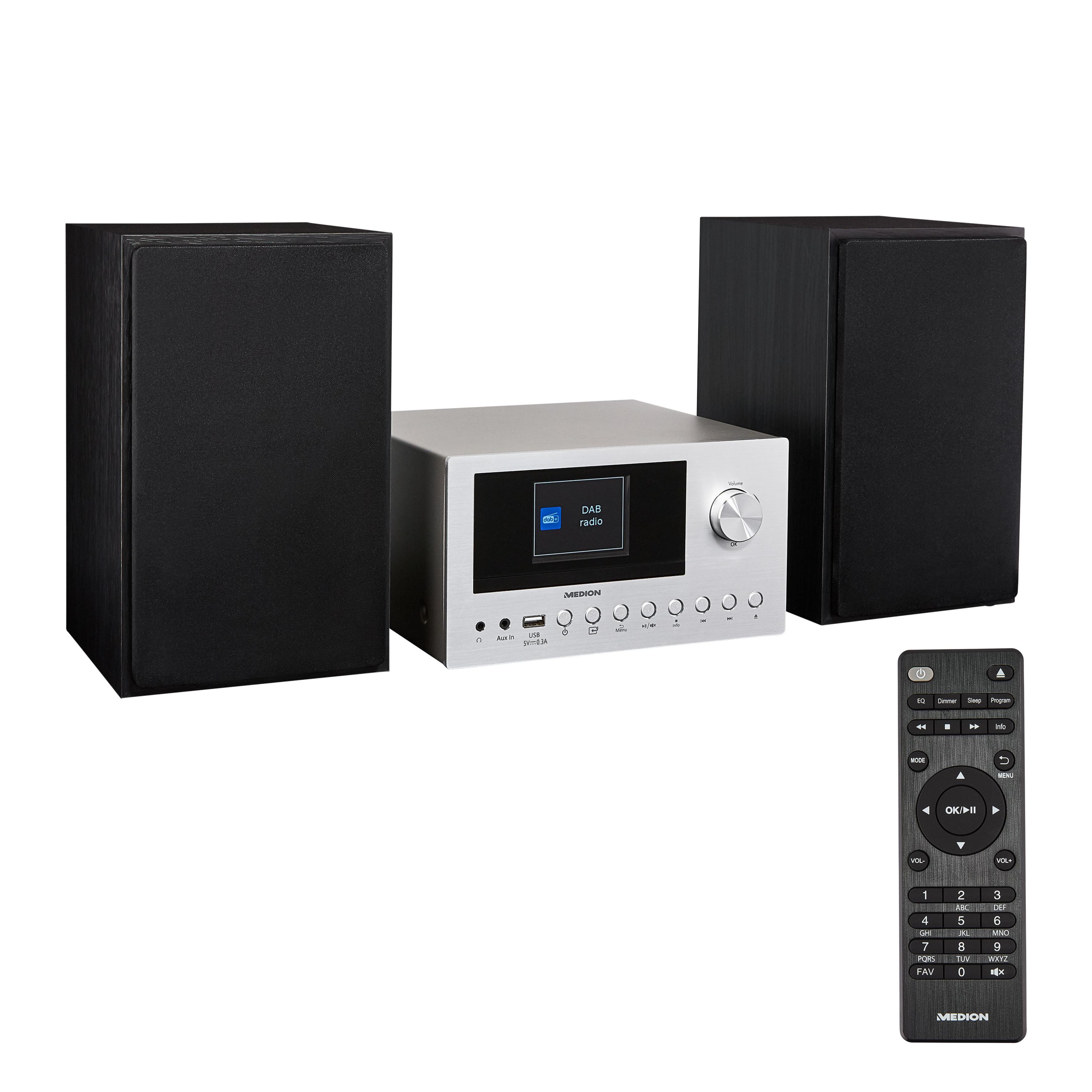 Medion LIFE P85003 Micro-Audio-System silber