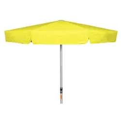 Doppler Sonnenschirm / Großschirm "Alu Expert Teleskop 400", inkl. Schutzhülle,gelb,Ø 400 cm