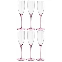 Leonardo Sektglas Poesia 250 ml, 6 Stück, Rosa, Weingläser, Rosa