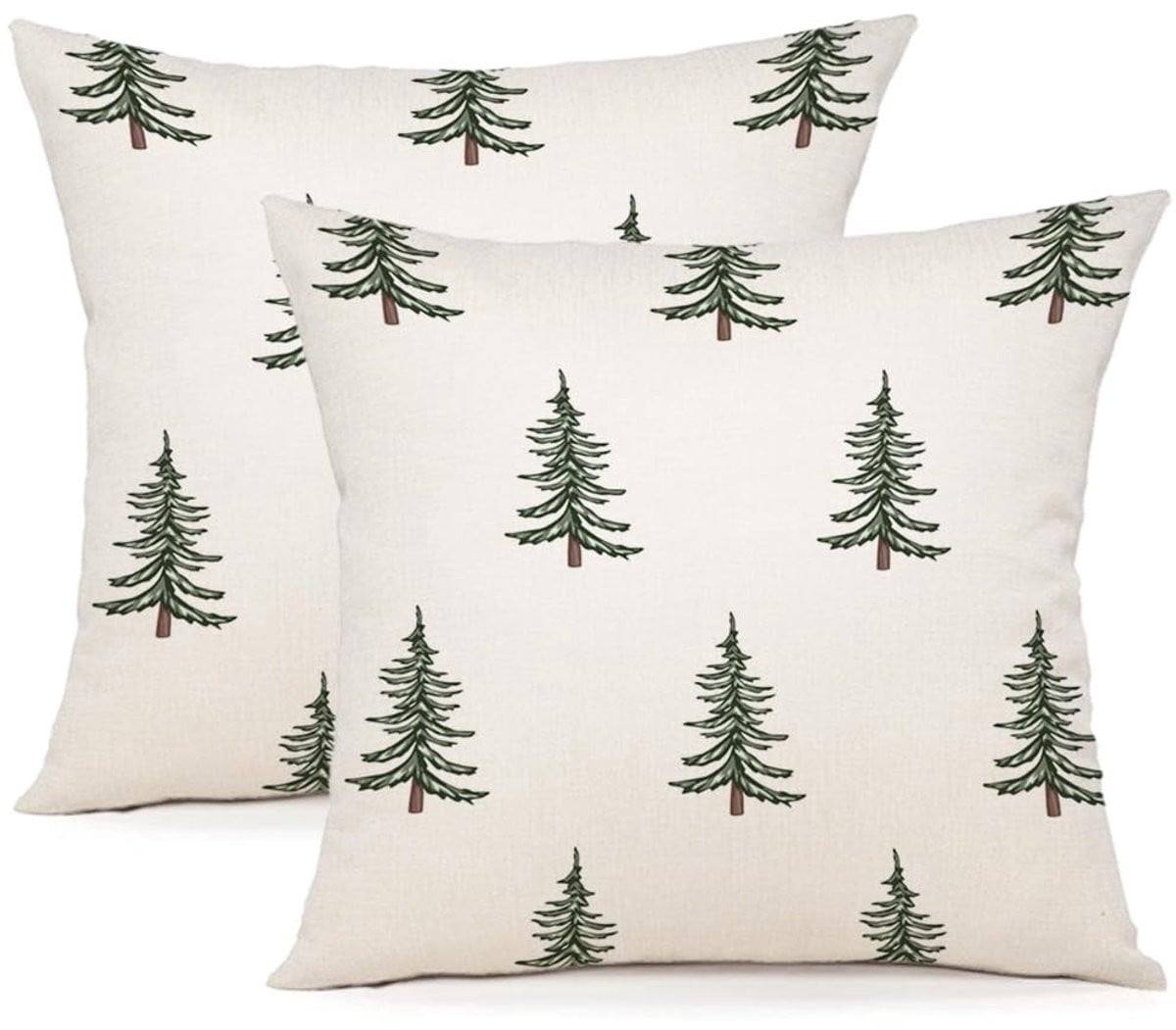 Solidchoice - Set van 2 Kerst kussenhoezen, 40 x 40 cm