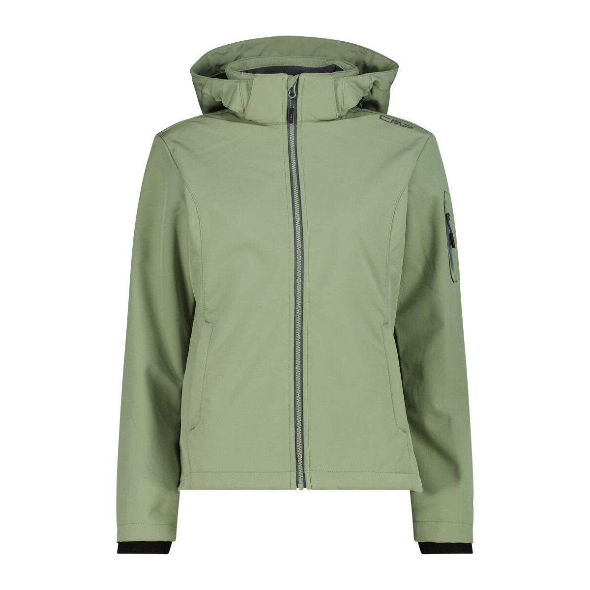 CMP Woman Jacket DET Hood green tea (E624) 34 39A5006-E624-34