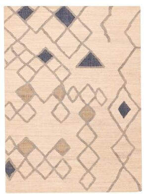 ECARPETGALLERY Flat-Weave Palas Denizli Cream Jute Kilim - 5'4 x 7'4