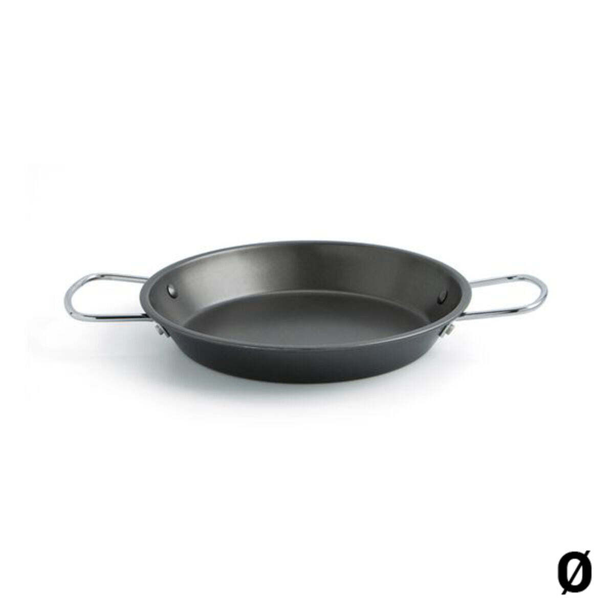 Quid Senia zwarte metalen pan met een diameter van 26 cm