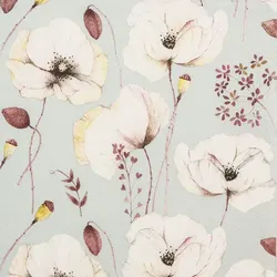 Home Fashion, Delicate Poppies, Lunch-Servietten aufgefaltetes Maß 33 cm x 33 cm, im Viertelfalz, 20 Stück pro Pack