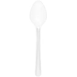 MONOUSO - Wiederverwendbare Transparent PS Teelöffel 13,5cm (30 Stück)