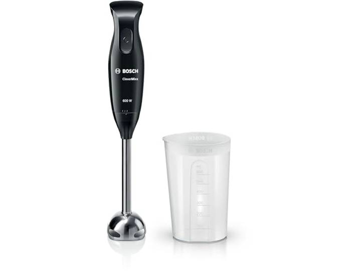 Bosch MSM2610B CleverMixx Mixeur à main à 4 lames Noir/gris 600 W Blender + hachoir Única Noir