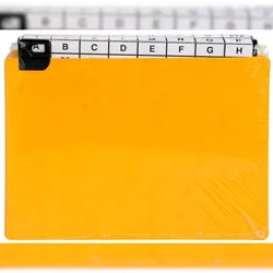 Exacompta 13758E Packung mit 24 Trennblättern mit Fensterreitern aus Metall, alphabetisch, 148x210 mm