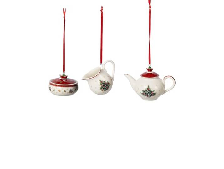 Villeroy & Boch - Toy's Delight Ornamente Kaffeeset 3-teilig Weiß und Rot