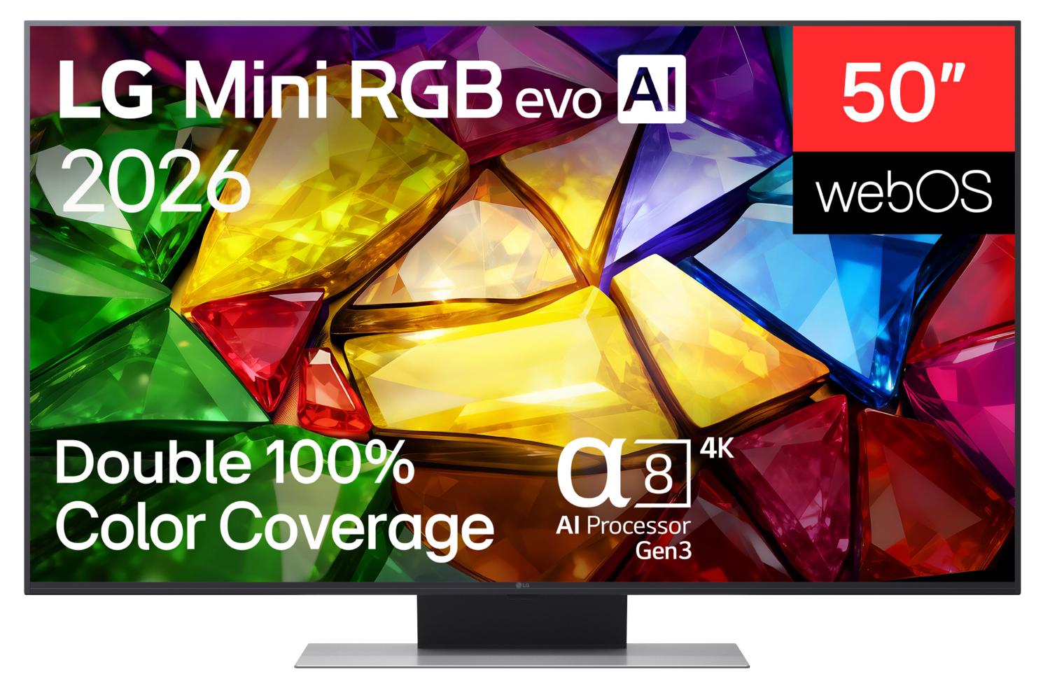 LG Mini RGB 50MRGB88B9B, 127 cm (50"), 3840 x 2160 Pixel, RGB-Mini LED, Smart-TV, WLAN, Schwarz