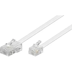Goobay RJ45-RJ11 Anschlußkabel 3m,ws,St/St 93061