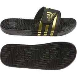 adidas Adissage Badelatschen Herren EG6517 - core black/gold met./core black 47 1/3