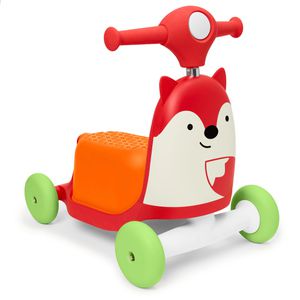 Skip-Hop Rutschauto S184350, 3-in-1 Roller Fuchs, ab 1 Jahr, rot, mit Licht & Sound