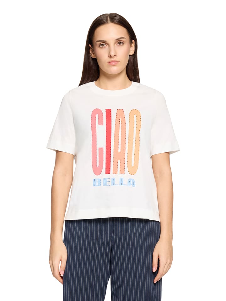 CARTOON Shirt in Weiß - 40
