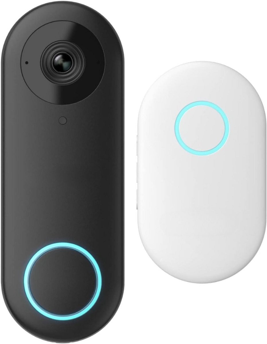 Draadloze videodeurbel met camera en WiFi, zwart