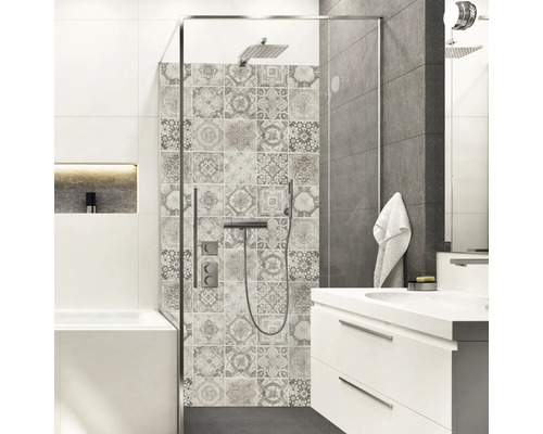 mySPOTTI Duschrückwand Shower Ernesto Fliesenoptik 255 x 100 cm SH-255100-1816-HB