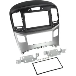  2-DIN RB Hyundai H1 2015-> schwarz/silber mit Uhr 