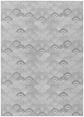 Addison Rugs Indoor/ Outdoor Surfside Seashells Washable Rug New