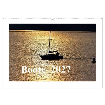 Boote 2027 (Wandkalender 2027 DIN A3 quer), CALVENDO Monatskalender