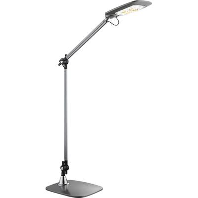 GLOBO LIGHTING LED Tischleuchte "PATTAYA", grau (silbergrau), 1 Stk., Leuchten, Schreibtischlampe, Tischlampe, Büro, Arbeitszimmer, LED Tischleuchte